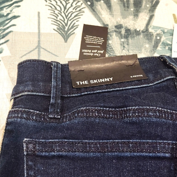 NWT Ann Taylor Piped Side Stripe Skinny Jeans Size 0 Petite NWT - Picture 10 of 11